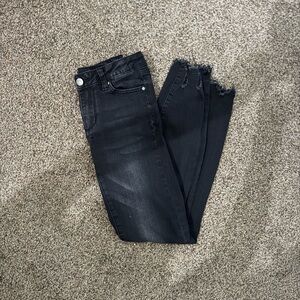 Joe's Jeans Black Distressed Skinny Jeans